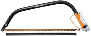 Fiskars 24” Bow Saw SW31, Fixed blade, Length: 70 cm, Plastic blade guard included, Steel, Black/Orange, 1000615