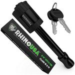 Rhino USA Locking Trailer Hitch Pin - Patent Pending 5/8" Receiver Lock for Class III IV Hitches - Weatherproof Anti-Theft Lock Pin with Dust, Mud & Gunk Protection - Used to Tow Truck, Boat, Bike, E