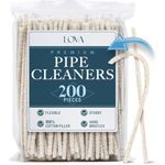 Lova Pipe Cleaners Bulk (200 Hard Bristle) Easily Cleans and Craft! Arts and Crafts, Glass and Pipe, Glass Pipe Cleaner, Pipe Cleaner for Cleaning, Glass Pipes, Pipecleaners