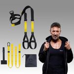 Wearslim® Professional All in one Suspension Trainer | Full Body Weight Resistance System | Lightweight & Portable Fitness Equipment to Build Muscle, Burn Fat and Improve Cardio for Men and Women