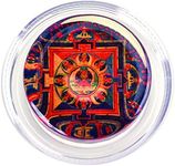 Magic Rosin 3G Mandala - Premium Grade Instrument Rosins for Violin and Viola - Excellent Grip - Delivers a Clear Complex Tone - Purified Transparent Pine Bow Rosin - USA Made
