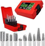 Carbide Burr Set 1/4" Shank – 10 Pc