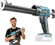Electric Caulking Gun Compatible with Makita Battery, Cordless Caulk Gun with LED Light, 4 Adjustable Speeds, 10OZ/300ML Caulk Gun for Filling, Sealing (Battery Not Included)