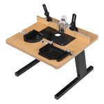 Fridgestea Router Table with Stand, Adjustable Fence, Universal Benchtop Router Table for Woodworking
