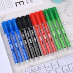 Temiary 12Pcs Erasable Gel Pens, Make Mistakes Disappear, Assorted Color Inks for Completing Sudoku and Crossword Puzzles (Multicolor)