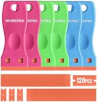 WORKPRO Plastic Razor Blade Scraper Kit, 6 Scrapers with 120 Blades