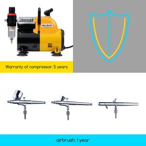 MEEDEN Airbrush Kit with Compressor – 24 Color Paint Set