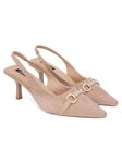 SHERRIF Women's Beige Color Stiletto Heel Pumps (SF-4521-Beige-39)