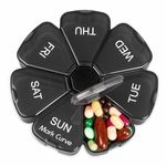 Portable Weekly Pill Box Organiser | Easy to Open 7 Day Premium Quality Tablet Box | Travel Pill Case with Snap Shut Lids Design |Tablet Organiser for Vitamins, Supplements & Medicine