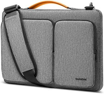 tomtoc 360 Protective Laptop Shoulder Bag for 15.6 Inch Acer Aspire 3/5/7 Laptop, HP Pavilion 15.6, Dell Inspiron 15 3000, 15.6 ASUS ROG Zephyrus, 2020 New Dell XPS 17, Waterproof Accessory Case