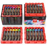 ARTEZA Acrylic Paint Set, 24 Colours/Tubes, (22 ml, 0.74 oz.), with Storage Box, Rich, Pigments, Non Fading, Non Toxic, Art Supplies for the Professional Artists & Hobby Painters