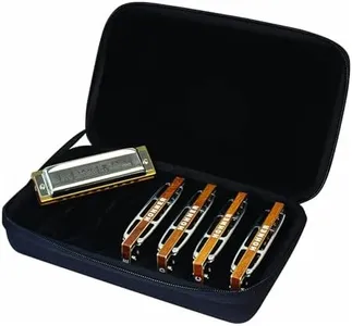 HOHNER Blues 5 Harmonica Set with Case, Stainless steel (COB)