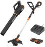 Worx 20V GT Revolution 12" Cordless String Trimmer & Turbine Leaf Blower Power Share Combo Kit - WG930.2 (Batteries & Charger Included)