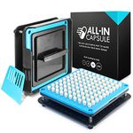 ALL-IN Capsule Filling Machine for Size 00 - Make Your Own Capsules Now Easier and Faster - Use with Empty Gelatin or Vegetarian Caps - Clear Illustrated Instructions with Video