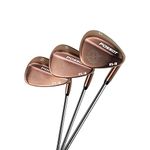 POSSOT 3 PCS Wedge Set or Individual Golf Wedges, Available in 52° Gap Wedge, 56° Sand Wedge and 60° Lob Wedge for Man and Woman Right Hand with Rubber Grip