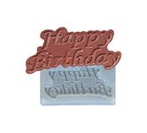 Bakingequipments Silicon Garnishing Transfer Sheet Mould Happy Birthday Shape Design 5 in 1