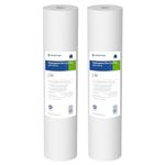 Pentair Pentek DGD-7525-20 Big Blue Water Filter, 20-Inch Whole House Sediment Filter Cartridge Replacement, Dual-Gradient Density Spun Polypropylene, 20" x 4.5", 25 Micron, Pack of 2, White