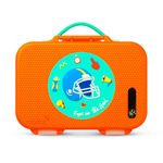 rabitat Stainless Steel Munchbee 3-Sectional Lunchbox For Kids - Leakproof Dividers, Bpa-Free Material, Easy To Open For School, 500 Ml, Multicolor