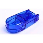 Pill/Tablet Cutter - Stainless Steel Blade, High Grade Plastic, Blue Color - Ideal for All Size Medicines