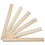 60 Pack Wooden Ruler 12 Inch Rulers