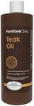 Furniture Clinic Teak Oil | Wood Oil Protects & Cleans Outdoor & Indoor Furniture, Boats, Shower Benches | Restore & Protect Wood, Prevent Drying & Other Damage | Natural Matte Finish | 17oz/500ml