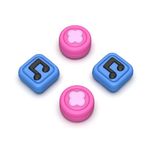 PlayVital Thumbs Cushion Caps Thumb Grip Caps for Nintendo Switch, Joystick Caps for Nintendo Switch Lite, Thumbstick Caps for Nintendo Switch OLED, Analog Stick Cover for Joycon - Wonder Rhythm