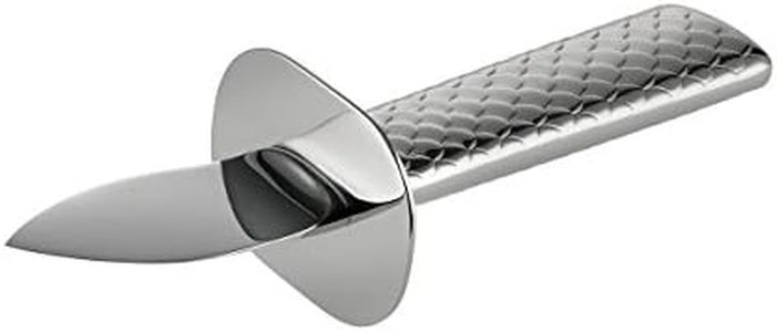 Alessi FM23/44 Colombina fish Austernmesser - Edelstahl 18/10 glänzend poliert. Klinge aus Stahl AISI 420., silber