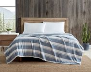 Eddie Bauer Home | Ultra-Plush Collection | Blanket-Super Soft & Cozy, Lightweight, Seasons, Full/Queen, Stones Throw Stripe