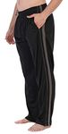 Gioberti Mens Athletic Track Pants, Black Charcoal, Medium