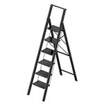 PLEDDANIO 6 Step Ladder,Folding Ste