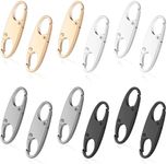 Tyqour 12pcs Zipper Clip Theft Deterrent, Dual Opening Zipper Locks Anti Theft, S Shaped Zipper Locks for Backpacks Keep The Zipper Closed for Backpacks Traveling Camping Suitcases