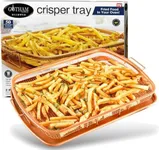 Gotham Steel Crisper Tray for Oven, 2 Piece Nonstick Copper Crisper Tray and Basket, Air Fry in your Oven, Great for Baking and Crispy Foods, As Seen on TV – Extra Large Size, 13.4” x 11.4”