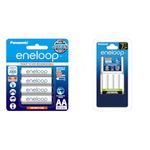 Panasonic BK-3MCCE/4BN Eneloop(Up to 2000 mAH) AA Ni-MH Pre-Charged Rechargeable Batteries, 4-Batter