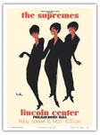 The Supremes - 1965 Lincoln Center, Philharmonic Hall Concert - Vintage Music Poster by Joe EULA c.1965 - Master Art Print 9in x 12in