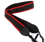 LensNCare DSLR Camera Belt/Strap 1.5 Inches for Canon DSLR Cameras Strap Shoulder Belt Strap (Black, Red)