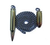 Gotbrass Bullet Pendant,223 Caliber Remington with a free 24 Inch Dog Tag Chain and 9mm bonus