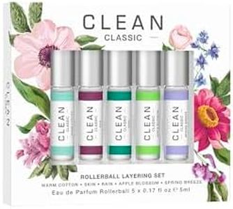 CLEAN CLASSIC Eau de Parfum Rollerball Fragrance Gift Set | Light, Layerable Fragrance | Vegan, Phthalate-Free, & Paraben-Free | Travel Size