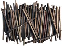 Ebony Wooden Log Sticks for DIY Twigs Crafts Photos Props Decoration 4inch Pack of 100 - Twigs for Crafting