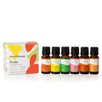 FRUITS - 6 Essential Oil Sampler Set. Includes 100% Pure, Undiluted, Therapeutic Grade.