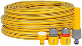 HOZELOCK - Starter Hose Kit ø 12.5mm (1/2") 30m : Versatile, UV-resistant Garden Hose, 4-layer Braided Reinforced Hose, Hard Wearing, Includes Fittings and Nozzle, 10 Year Guarantee* [7230P9000]