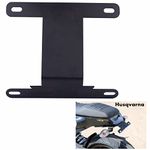 SORAX CNC Aluminium License Plate Holder Fender Eliminator Rear Tail Tidy Anti-Rust Material Compatible with Husqvarna Bike (Black)