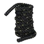 ZENY Battle Rope 1.5" Diameter Poly Dacron 30ft Length Workout Exercise Training Rope Core Strength Muscles Building Conditioning Rope Home Gym Equipment