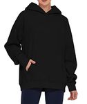 THE GYM PEOPLE Women's Oversized Hoodie Loose fit Soft Fleece Pullover Hooded Sweatshirt with Pockets Black