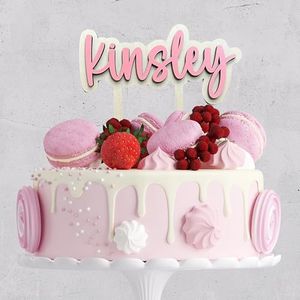 Personalized Name Cake Topper, Wedding Cake Topper, Custom Baby Shower, Birthday, First Birthday Party Decor, Baby Name Cake Topper, 2 sizes, many fonts and colors (5.5" x 6")