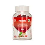 Nutrela Ashwagandha & Melatonin Sleep Gummies for Men & Women | 30 Strawberry-Flavored Gummies | Supports Restful Sleep & Stress Relief