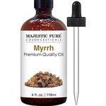 MAJESTIC PURE Myrrh Essential Oil | 100% Pure and Natural Myrrh Oil | Premium Grade Essential Oils for Hair Care, Home Diffusers, Skin, Aromatherapy, Massage and Humidifiers | 118 ml