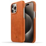 NOVADA Genuine Leather iPhone 15 Pro Max Case - Back Cover - Tan