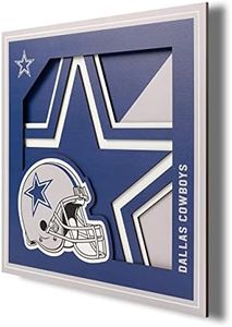 YouTheFan NFL Dallas Cowboys 3D Logo Series Wall Art - 12x12