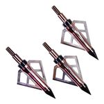 Allen Company Velox Optimus 3-Blade Broadheads - Archery Bow and Crossbow Broadheads - Compound Bow Accessories - 125 or 100 Grain - 3 Pack