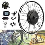 E-Bike Conversion Kit E-Bike 20"/ 24" / 26"/ 27.5" / 28"/ 29" / 700c Front Wheel 36V 250W/V350W/500W Electric Bicycle Kit with KT-LCD5 Display,36V250W-26